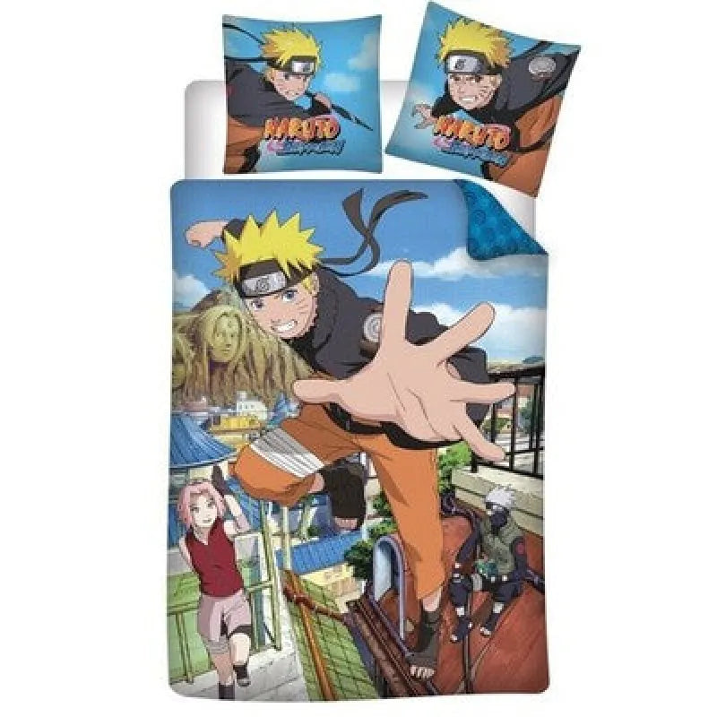 Naruto Shippuden Sasuke Sakura Bettwäsche Baumwolle 2tlg Set 135-140x200 65x65 - WS-Trend.de