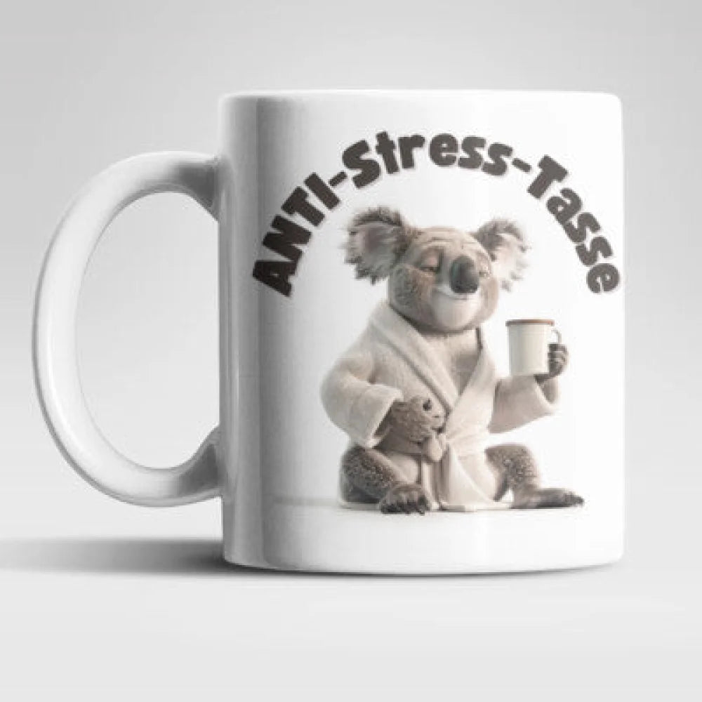 Anti Stress Koala Kaffeetasse Teetasse Geschenkidee 330 ml - WS-Trend.de