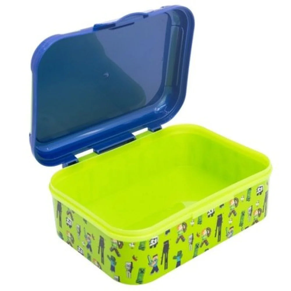 Minecraft Steve Creeper Kinder 2 tlg.Set Brotdose Alu-Trinkflasche 400 ml - WS-Trend.de