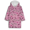 Barbie Kuschelponcho Kuscheldecke mit Ärmeln Kapuze Tasche XS-L