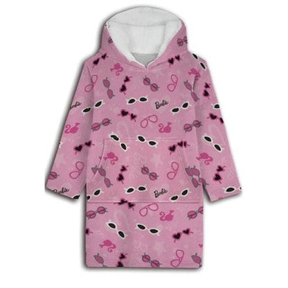 Barbie Kuschelponcho Kuscheldecke mit Ärmeln Kapuze Tasche XS-L - WS-Trend.de
