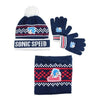 Sonic Set Kinder Herbst 3tlg Set Wintermütze Snood Handschuhe