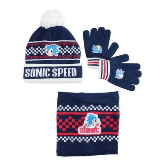 Sonic Set Kinder Herbst 3tlg Wintermütze Snood Handschuhe - WS-Trend.de