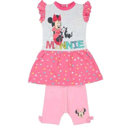 Disney Minnie Maus Baby 2 tlg Mädchen Set Kleid plus Leggings - WS-Trend.de