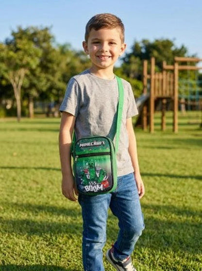 Minecraft Creeper Handtasche Umhängetasche Tasche 21x16x5 cm - WS-Trend.de