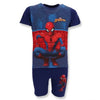 Marvel Spiderman Jungen Schlafanzug Pyjama Shirt Shorts Gr. 98-128 Baumwolle - Blau, 104