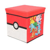 Pokemon Pikachu Kinder Spielzeug Korb Spielzeugkorb Deckel 30x30x30 cm