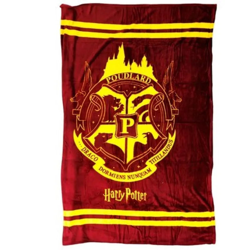 Harry Potter Hogwarts Flanell Wohndecke warme Kuscheldecke 130x160 cm - WS-Trend.de
