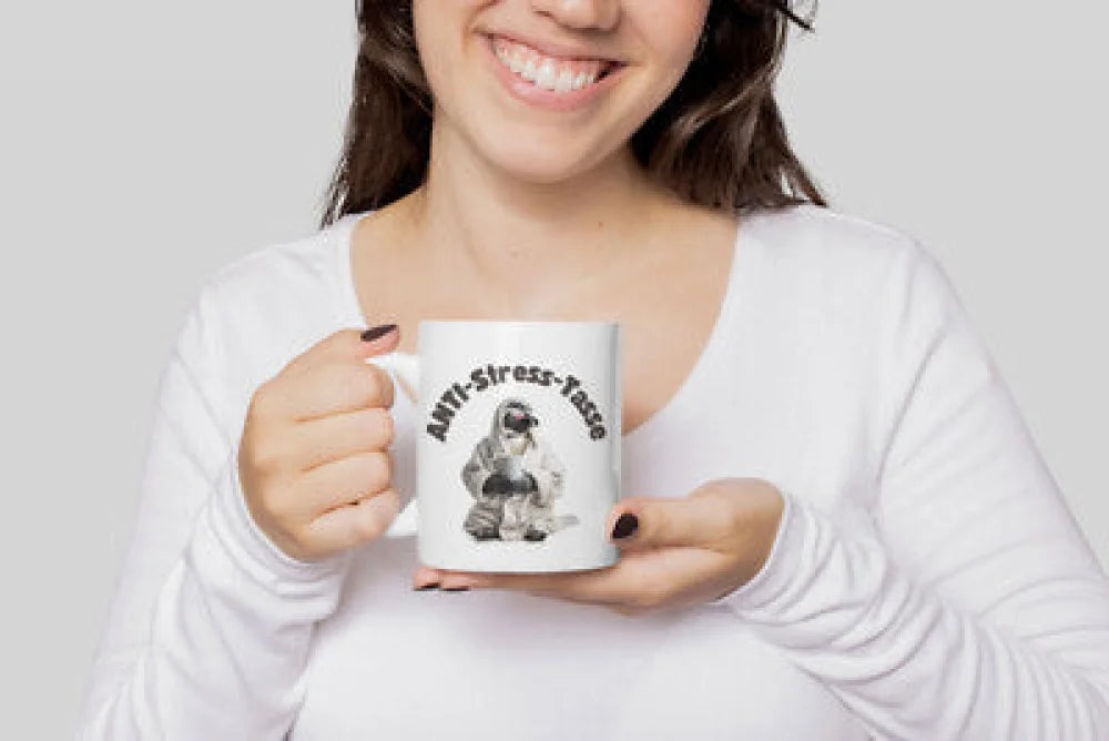 Anti Stress Pinguin Kaffeetasse Teetasse Geschenkidee 330 ml - WS-Trend.de