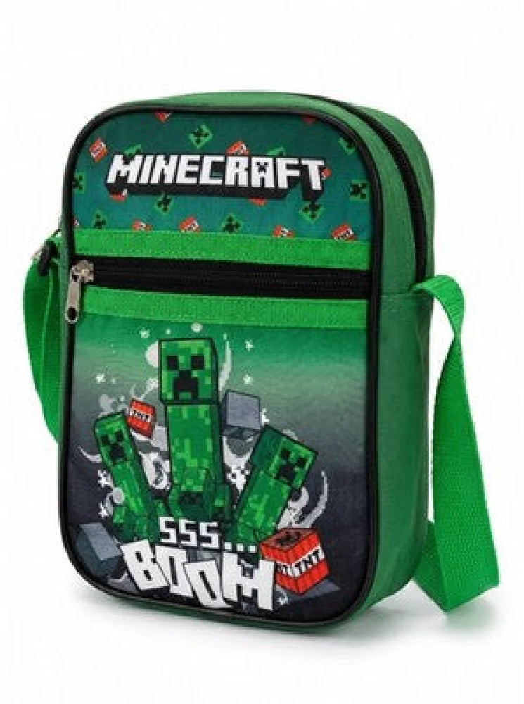 Minecraft Creeper Handtasche Umhängetasche Tasche 21x16x5 cm - WS-Trend.de