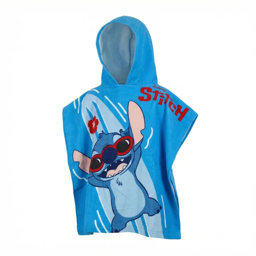 Disney Lilo Stitch Kinder Mädchen Mikrofaser Poncho Badetuch 55x110 cm - WS-Trend.de