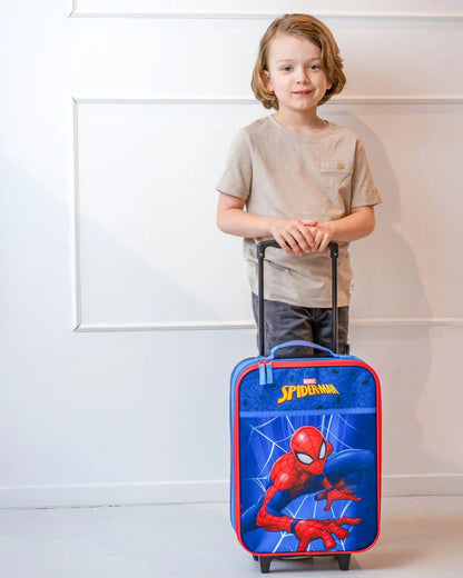 Marvel Spiderman Kinder 2tlg Set Trolley Kinderkoffer Koffer Strandtuch 70x140 cm - WS-Trend.de