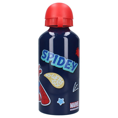Marvel Spiderman Spidey 4 tlg Kinder Set 3x Snackbox XL Alu Trinkflasche 500 ml - WS-Trend.de