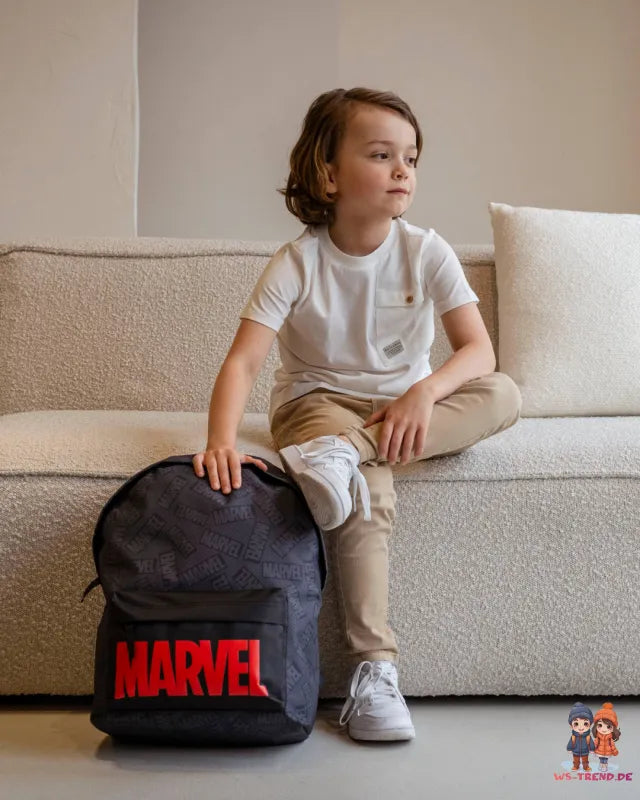 Marvel Jungen Rucksack Backpack Tasche plus Trinkflasche Gr.43x30x14 cm - WS-Trend.de