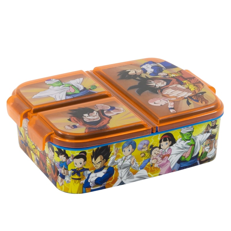 Anime Dragon Ball Kinder 2 tlg Lunch Set - 3 Kammer Brotdose Alu-Trinkflasche - WS-Trend.de