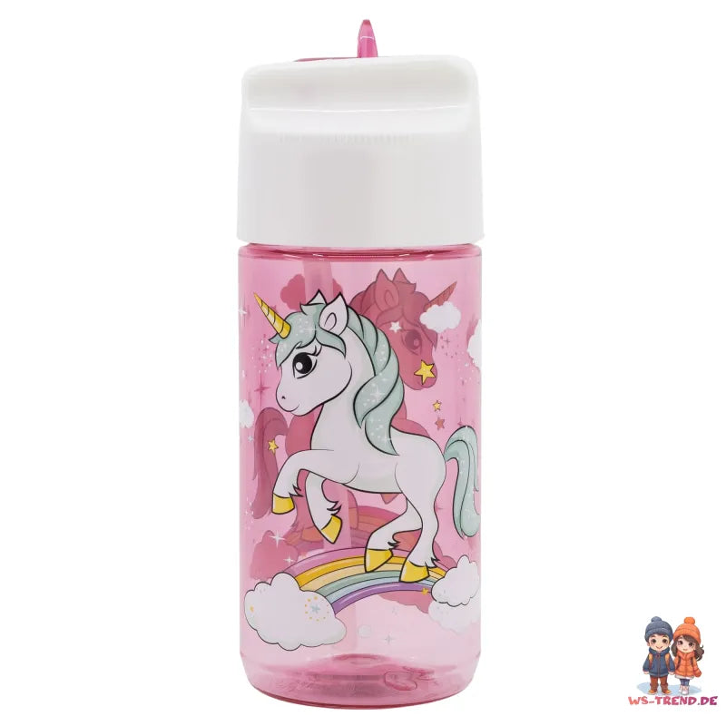 Kleines Einhorn Unicorn Wasserflasche Trinkflasche Flasche 410 ml - WS-Trend.de