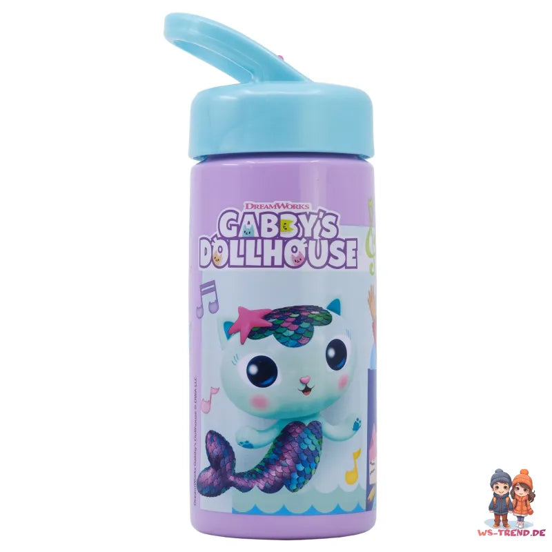 Gabbys Dollhouse Kinder Mädchen Wasserflasche Trinkflasche Flasche 410 ml - WS-Trend.de