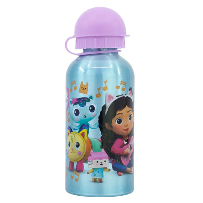 Gabbys Dollhouse Kinder 4 tlg Set Brotdose 3 Kammern Alu-Trinkflasche Besteck - WS-Trend.de