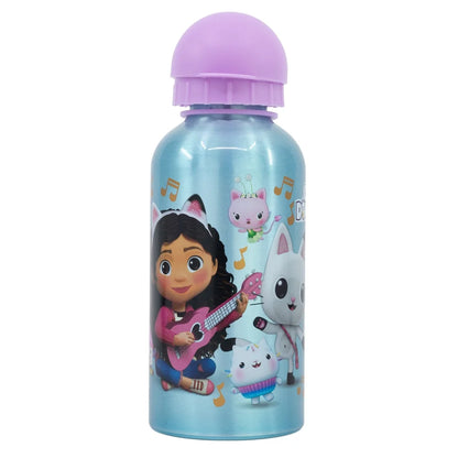 Gabbys Dollhouse Kinder 4 tlg Set Brotdose 3 Kammern Alu-Trinkflasche Besteck - WS-Trend.de