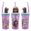 Gabbys Dollhouse 3D Kinder Mädchen Trinkbecher Becher mit Halm 360 ml