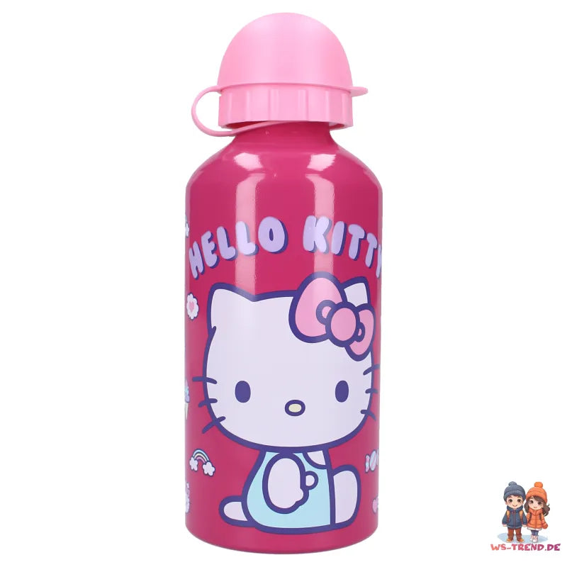 Hello Kitty 2 tlg. Kinder Lunch Set Brotdose XL Alu Trinkflasche 500 ml - WS-Trend.de