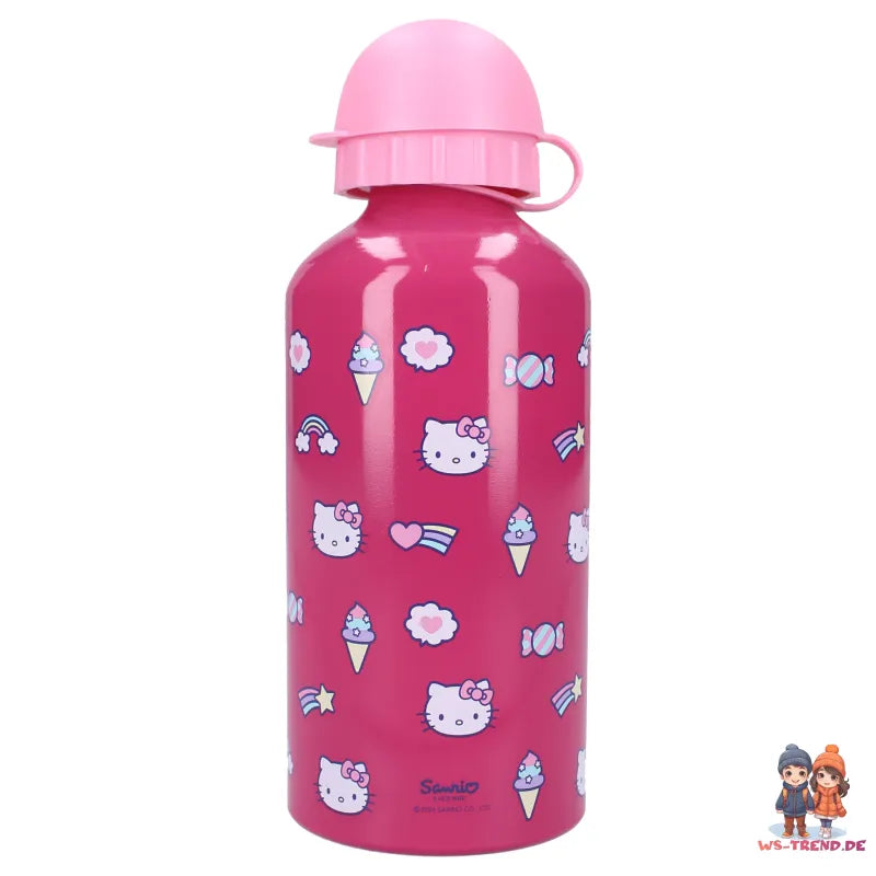 Hello Kitty 2 tlg. Kinder Lunch Set Brotdose XL Alu Trinkflasche 500 ml - WS-Trend.de