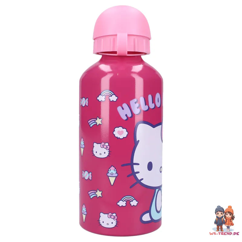 Hello Kitty 2 tlg. Kinder Lunch Set Brotdose XL Alu Trinkflasche 500 ml - WS-Trend.de