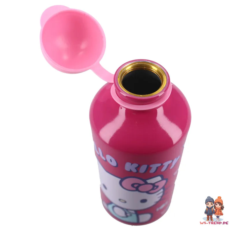 Hello Kitty 2 tlg. Kinder Lunch Set Brotdose XL Alu Trinkflasche 500 ml - WS-Trend.de
