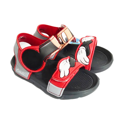 Disney Mickey Maus Kinder Sandalen Latschen Hausschuhe Klett - WS-Trend.de Gr. 22 bis 29