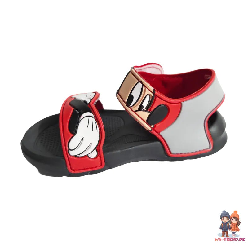 Disney Mickey Maus Kinder Sandalen Latschen Hausschuhe Klett - WS-Trend.de Gr. 22 bis 29