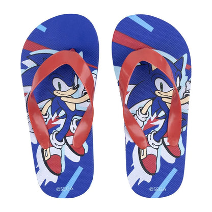 Sonic The Hedgehog Flip Flops Kinder Sandalen Zehentrenner Latschen - WS-Trend.de