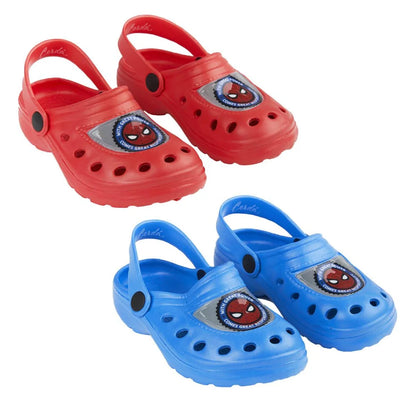 Marvel Spiderman - Kinder Sandalen Clogs Badeschuhe - WS-Trend.de Avengers Latschen Jungen