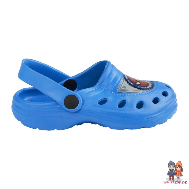Marvel Spiderman - Kinder Sandalen Clogs Badeschuhe - WS-Trend.de Avengers Latschen Jungen