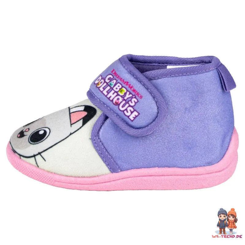 Gabbys Dollhouse Kinder Hausschuhe Kitaschuhe Schlüpfschuhe Klett - WS-Trend.de Baby mit 21-26