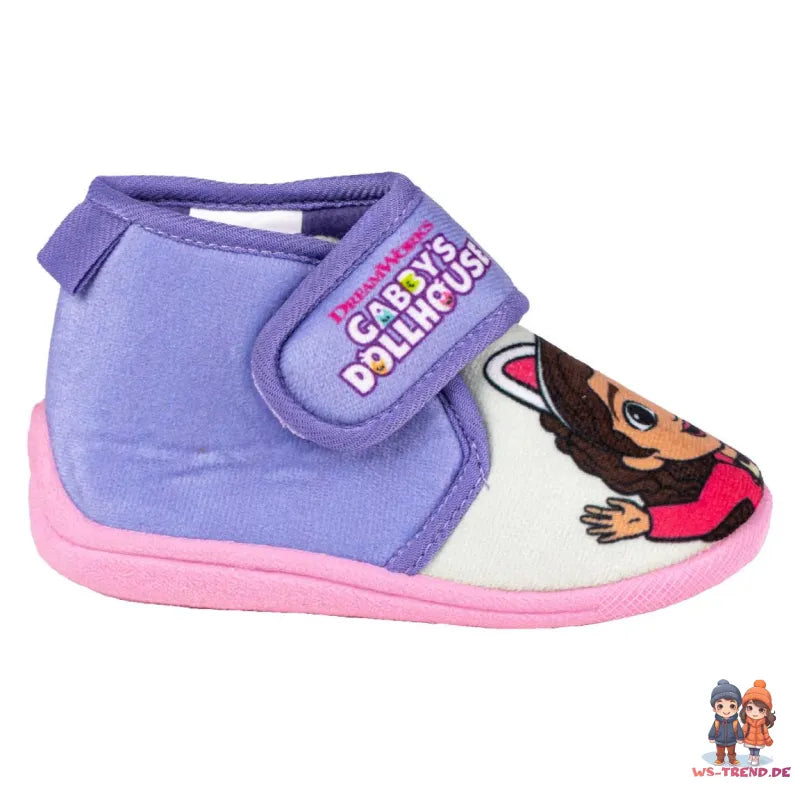 Gabbys Dollhouse Kinder Hausschuhe Kitaschuhe Schlüpfschuhe Klett - WS-Trend.de Baby mit 21-26