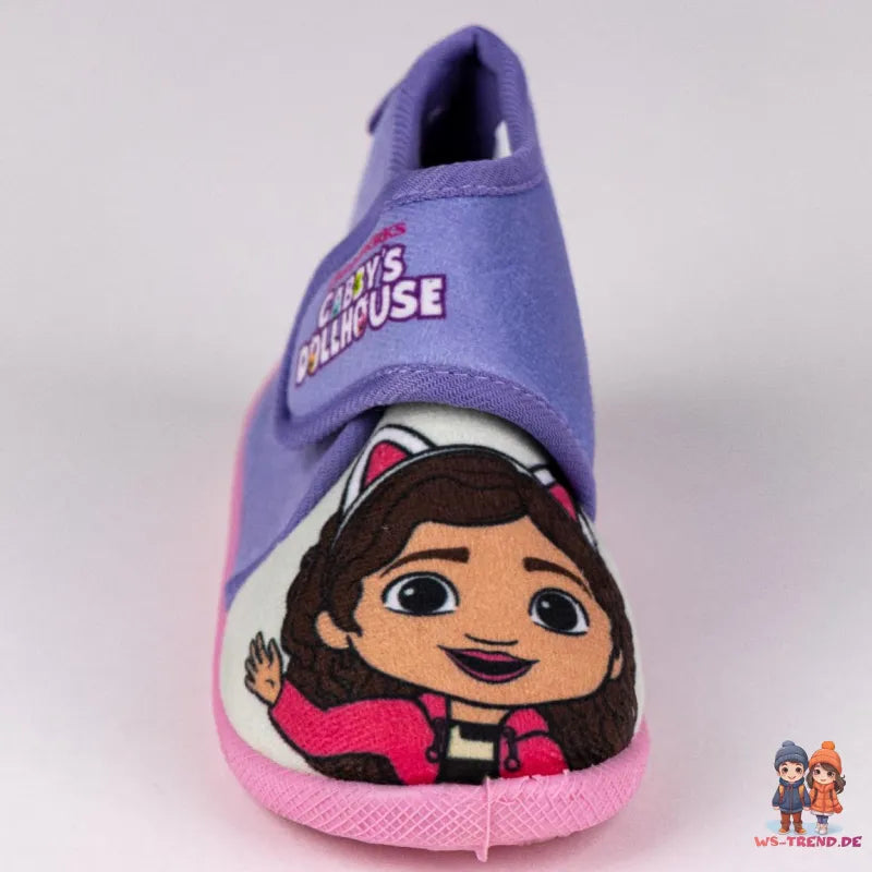 Gabbys Dollhouse Kinder Hausschuhe Kitaschuhe Schlüpfschuhe Klett - WS-Trend.de Baby mit 21-26