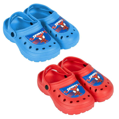 Marvel Spiderman Jungen Clogs Kinder Sandalen Badeschuhe Latschen - WS-Trend.de Gr. 22-29
