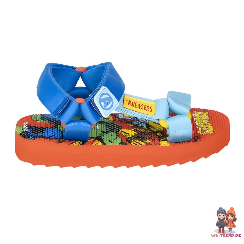 Marvel Avengers Kinder Sandalen Latschen Hausschuhe Klett - WS-Trend.de Gr. 25 bis 32