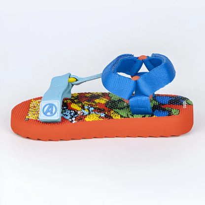 Marvel Avengers Kinder Sandalen Latschen Hausschuhe Klett - WS-Trend.de Gr. 25 bis 32