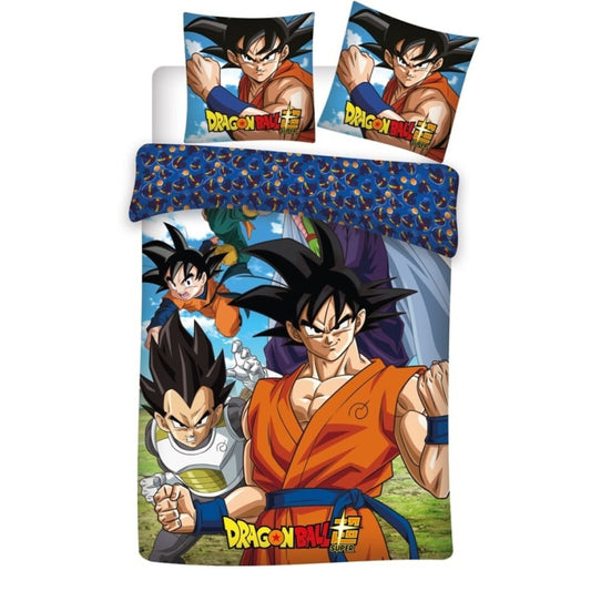 Anime Dragon Ball Goku Flanell Bettwäsche Set 135-140x200 65x65 - WS-Trend.de 100% Baumwolle