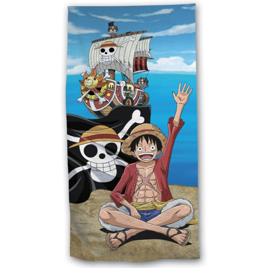 One Piece Ruffy and Friends Anime Badetuch Strandtuch 70x140cm Baumwolle - WS-Trend.de Handtuch Badehandtuch XXL 70x140