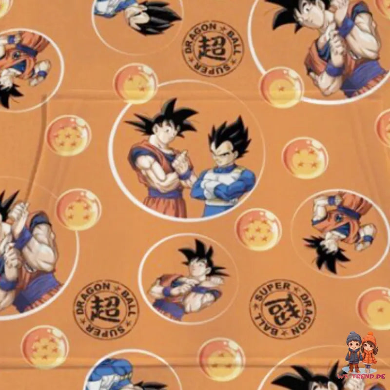 Dragon Ball Super Herren Kuschelponcho Kuscheldecke mit Ärmeln Kapuze Tasche - WS-Trend.de