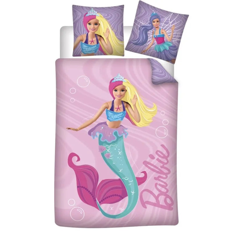 Barbie and Friends Kinder Bettwäsche 2tlg Set 135/140x200 Baumwolle - WS-Trend.de
