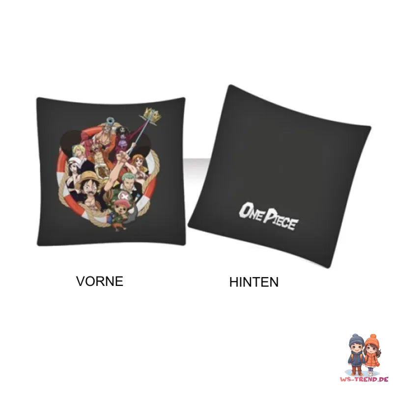 Anime One Piece Ruffy Kinder Bettwäsche Mikrofaser 2tlg Set - WS-Trend.de 135/140x200 63x63 cm
