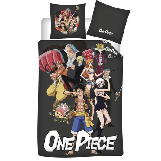 Anime One Piece Ruffy Kinder Bettwäsche Mikrofaser 2tlg Set - WS-Trend.de 135/140x200 63x63 cm
