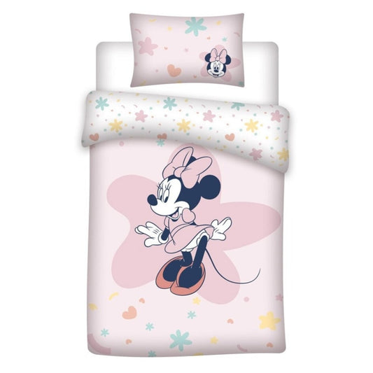 Disney Minnie Maus Baby Bettwäsche Set 100x135 40x60 - WS-Trend.de 100x135/140 100% Baumwolle