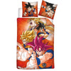 Dragonball Goku Kinder Bettwäsche Mikrofaser 2tlg Set 135/140x200 63x63
