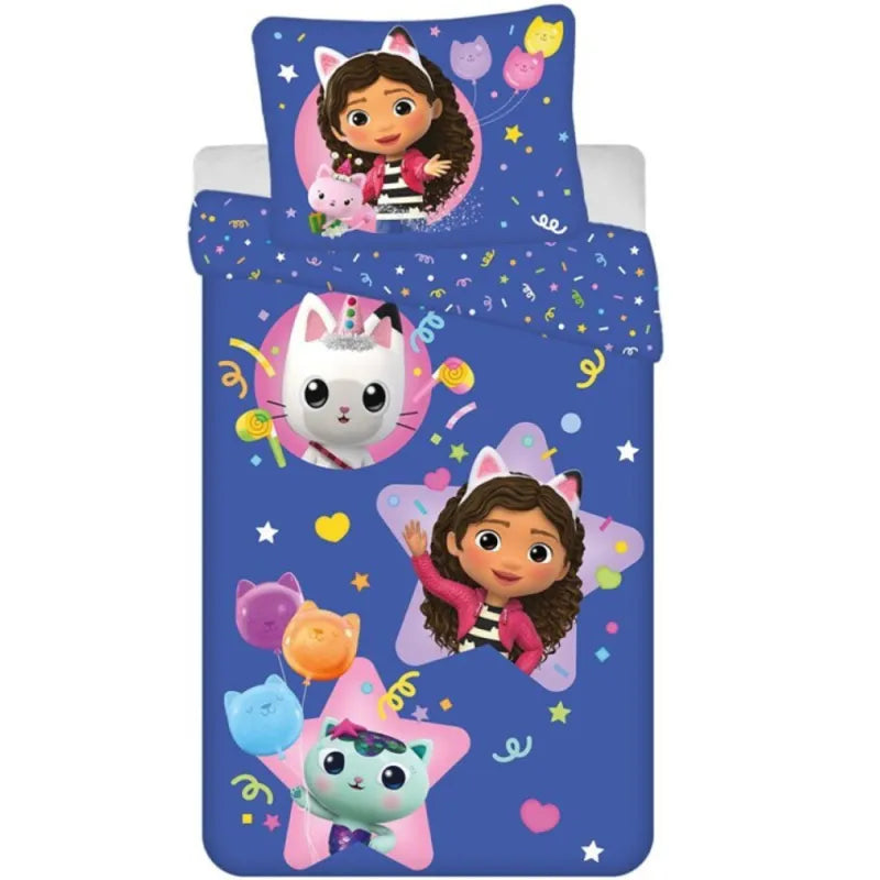 Gabbys Dollhouse Kinder Mikrofaser Bettwäsche 2tlg Set 135/140x200 63x63 cm - WS-Trend.de