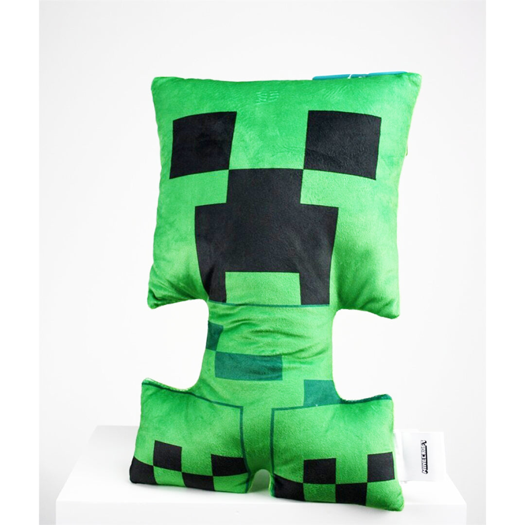 Gamer Minecraft Creeper 3D Form Kissen Dekokissen 40x25 cm