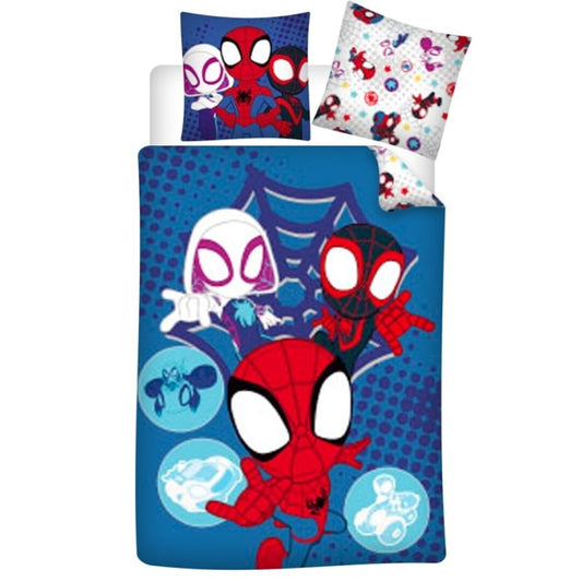 Marvel Spidey Spin Ghost-Spider Kinder Bettwäsche 2tlg. Set 135-140x200 65x65
